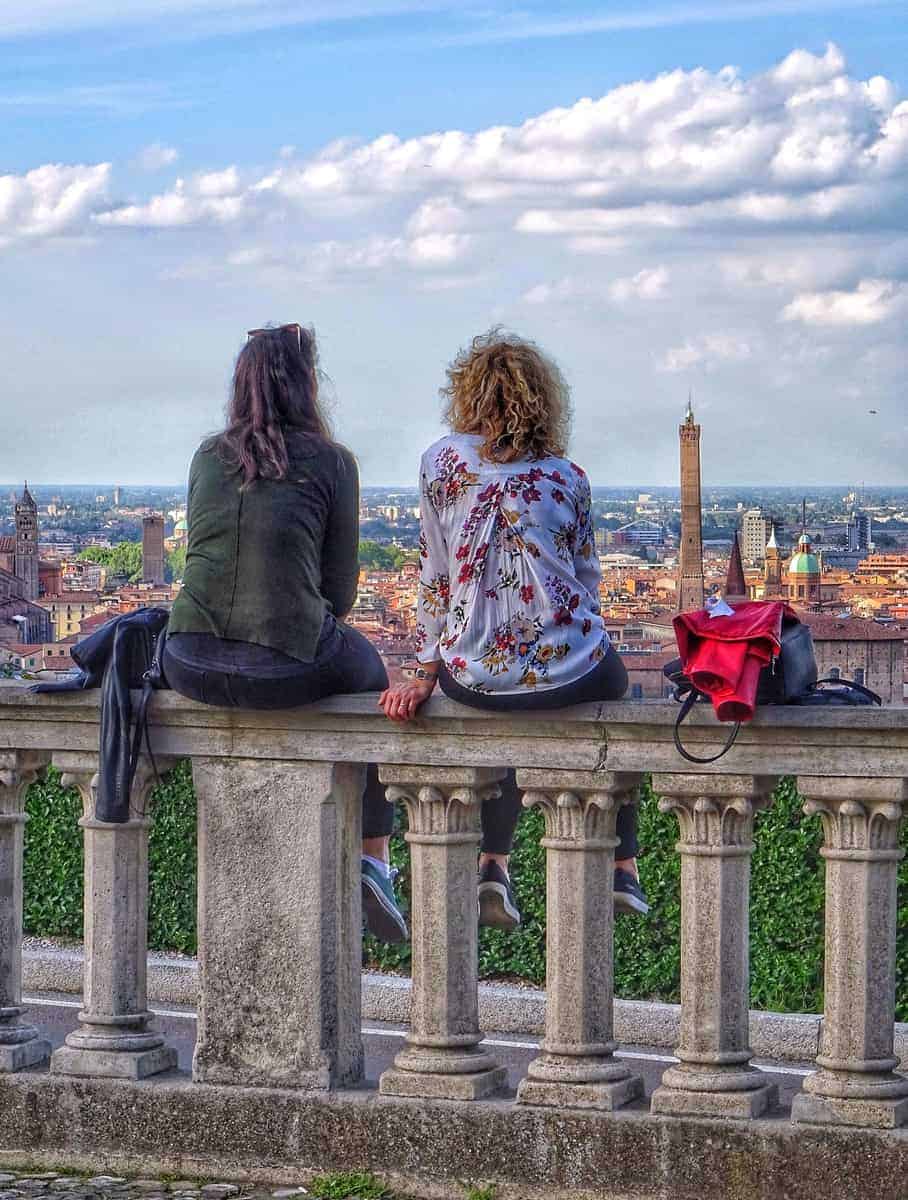 Florence and Bologna historic city centres compared
