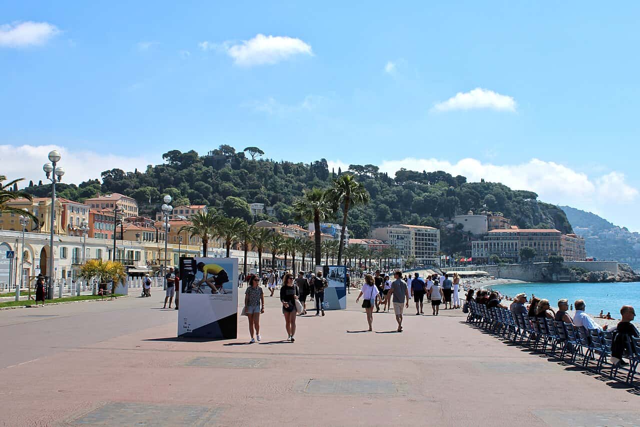 Paris city and Nice Mediterranean waterfront comparison